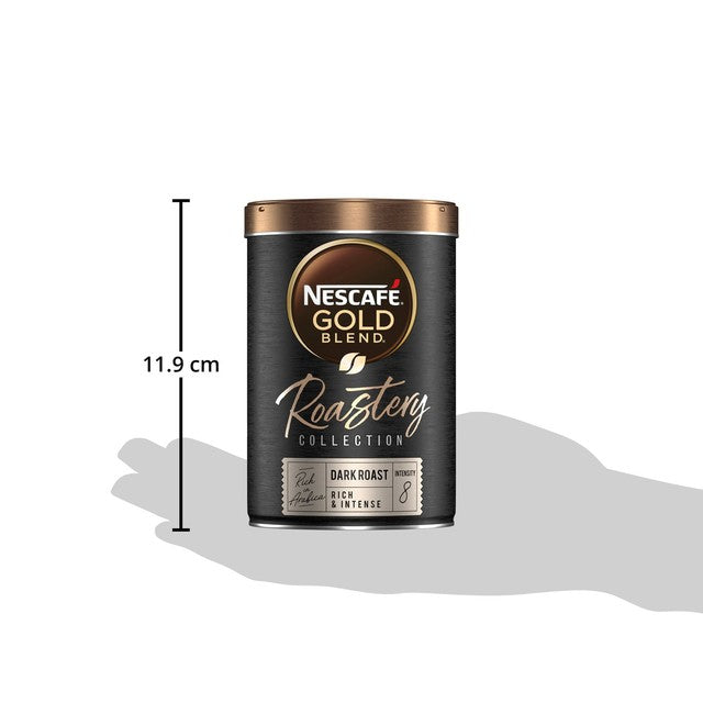Nescafe Gold Blend Roastery Collection Dark Roast instant coffee 95g, imported from the UK