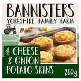 Bannisters Farm 4 cheese and onion potato skins 260g - British product