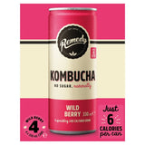 Remedy kombucha wild berry 4 x 330ml multipack, imported from the UK