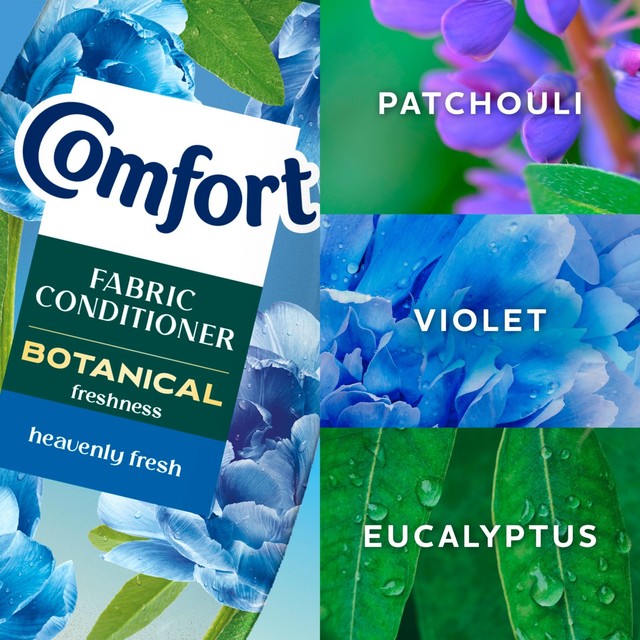 Comfort Botanical fabric conditioner Heavenly Fresh 86 washes - British product