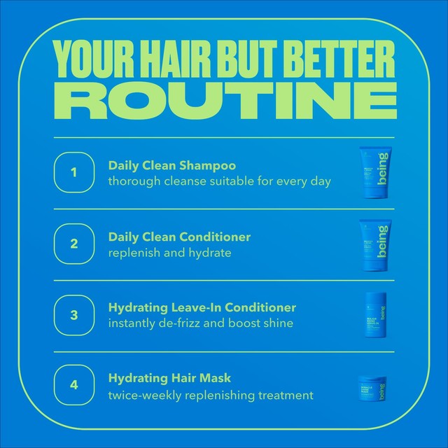 Being MEGA SHINE hydrating hair mask, imported from the UK