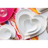 Mikasa chalk porcelain heart serving platter 30cm, imported from the UK