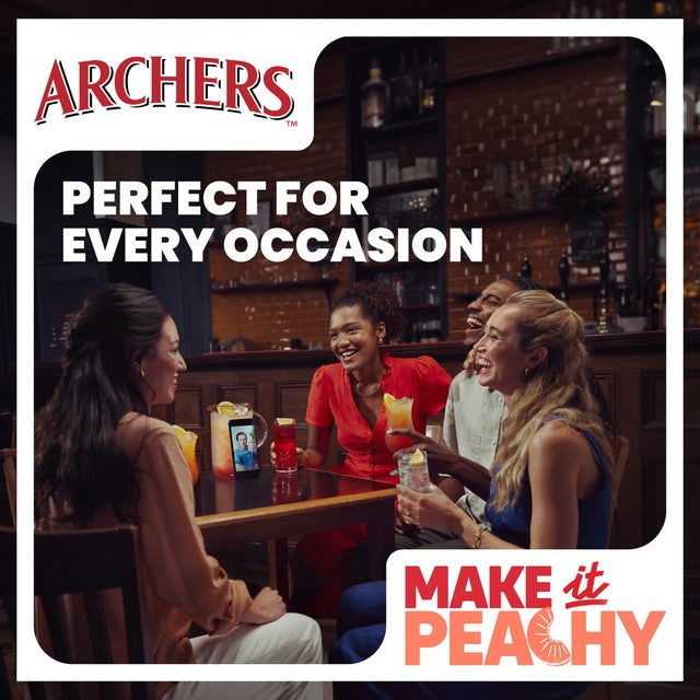 Archers peach schnapps liqueur 70cl - British product