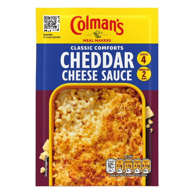 Colman's cheddar cheese sauce mix 40g - British product