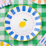 Talking Tables Summer Bon paper plates pack of 12 (British brand)