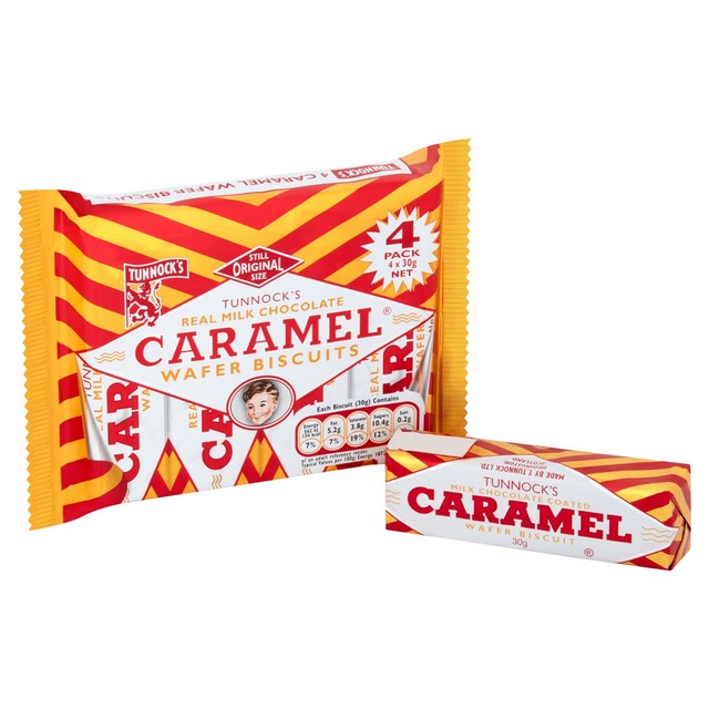 Tunnock's Milk Chocolate Wafer Biscuits 120g (British brand)