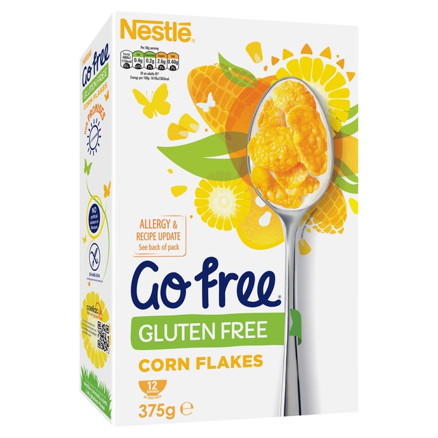 Nestle GoFree Gluten Free Cornflakes Cereal 375g, UK version