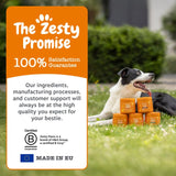 Zesty Paws senior dog chews turkey flavour, imported from the UK