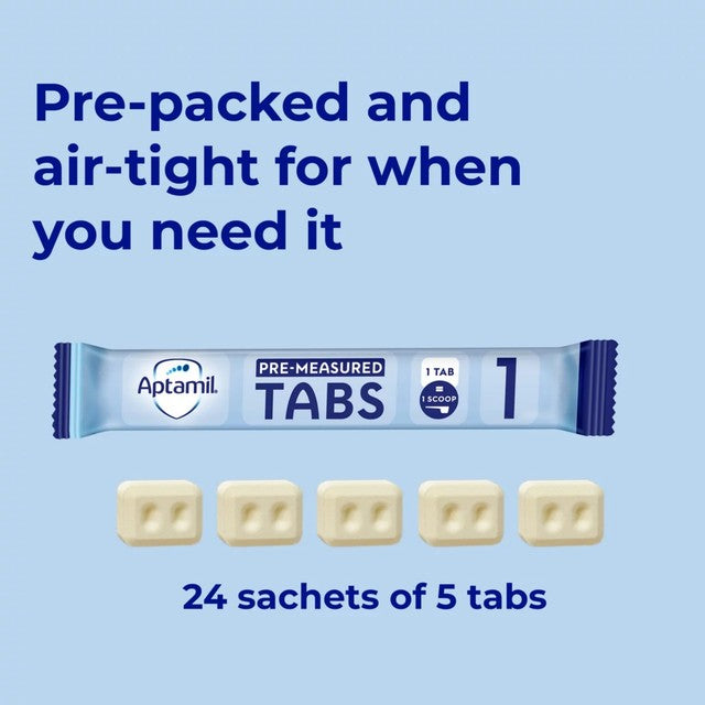 Aptamil first infant milk formula tabs from birth 120 tabs - British product