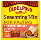 Old El Paso Roasted Tomato & Peppers Fajita Seasoning Mix 30g, imported from the UK