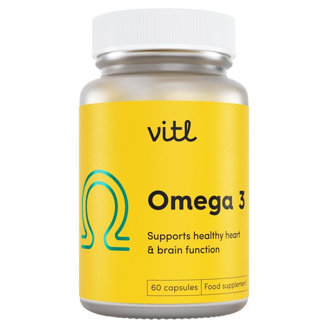 VITL Omega 3 capsules 60 pack (British brand)