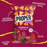Properchips Barbecue Lentil Chips 85g, imported from the UK