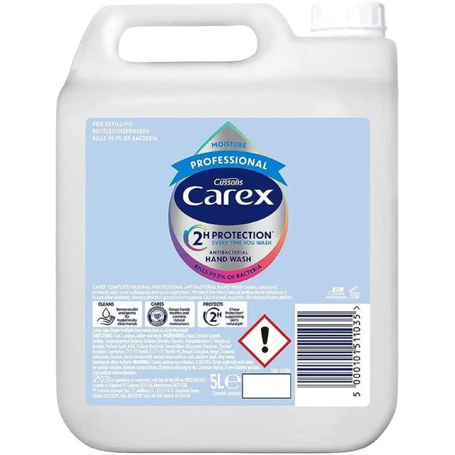 Carex Moisture Antibacterial Handwash Refill 5L - British product