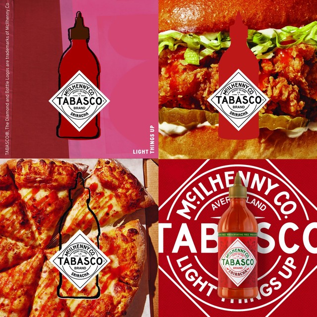 Tabasco Sriracha hot chilli sauce 256ml (British brand)