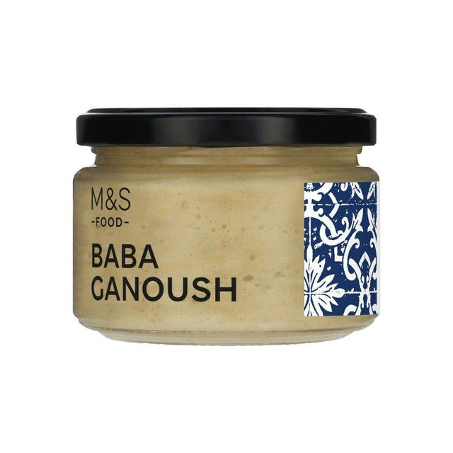 M&S Baba Ganoush mezze dip 250g, imported from the UK