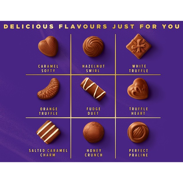 Cadbury Milk Tray assorted chocolates 312g, imported from the UK