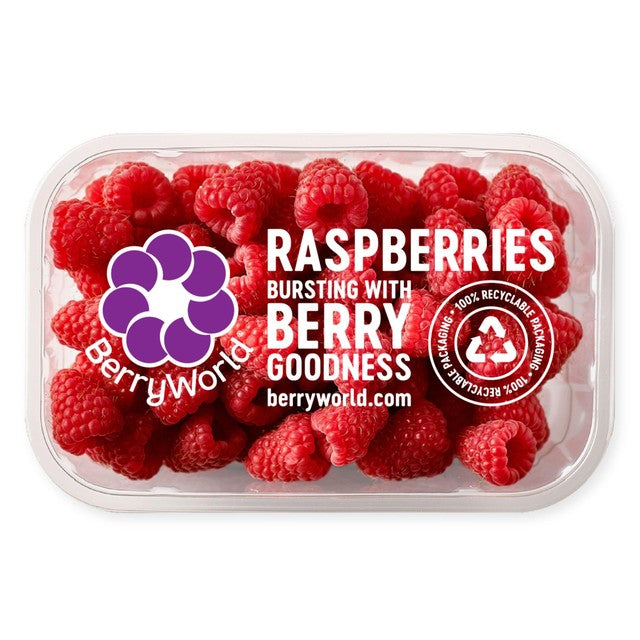 Berryworld raspberries fresh fruit 150g - British product