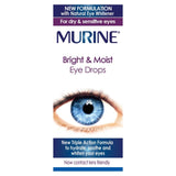 Murine Bright & Moist eye drops 15ml, imported from the UK
