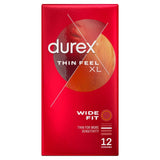 Durex Thin Feel XL Wide Fit Condoms 12 Pack - British product