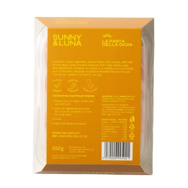 Sunny & Luna lentil tagliatelle 250g (British brand)