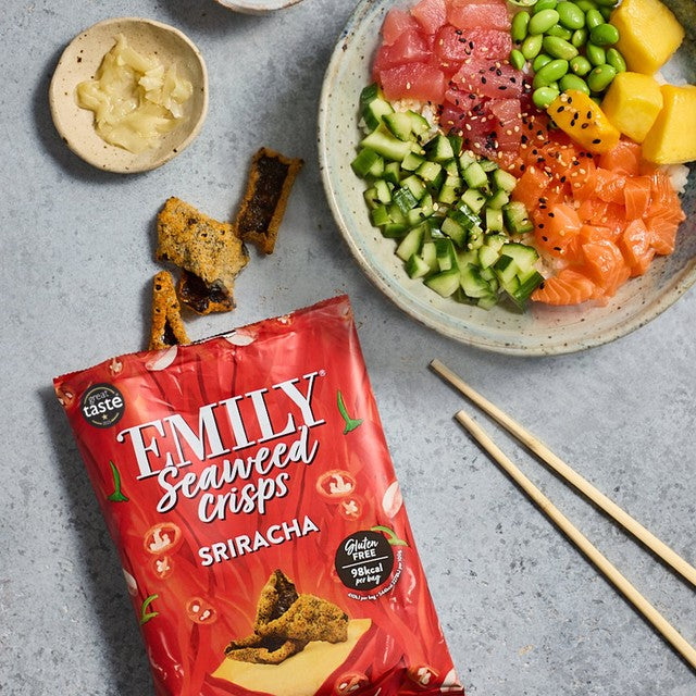 Emily Sriracha Seaweed Crisps 18g - British product