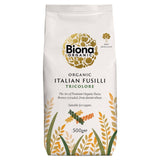 Biona organic fusilli tri colore pasta 500g - British product