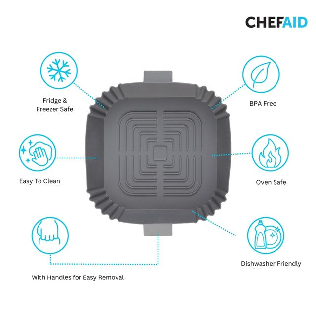 Chef Aid Air Fryer Liner 20cm x 19.5cm x 5cm - British product