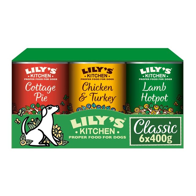 Lily's Kitchen wet dog food multipack mixed variety 6 x 400g, UK version