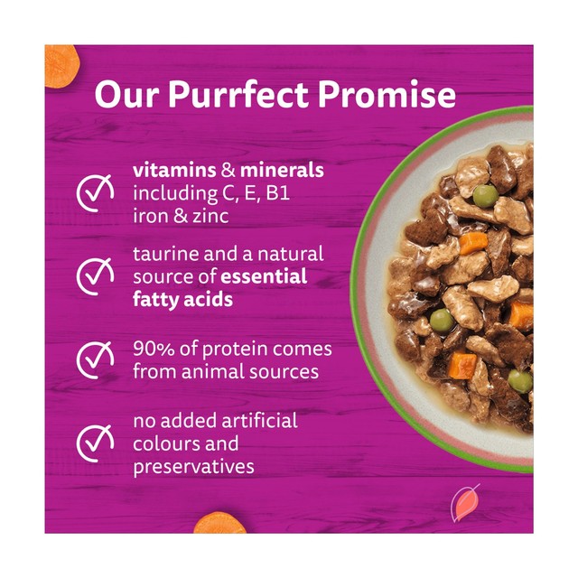 Whiskas adult Tasty Mix Chef's Choice wet cat food pouches 12 x 85g (British brand)