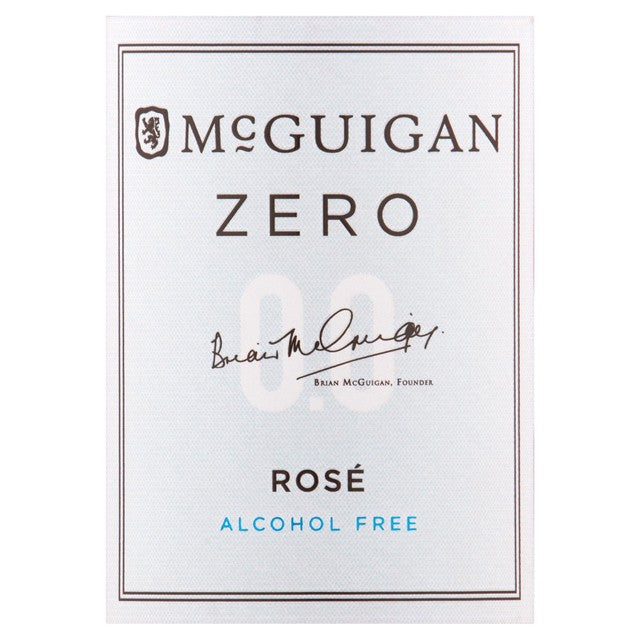 McGuigan Zero Rose alcohol-free wine 75cl, imported from the UK