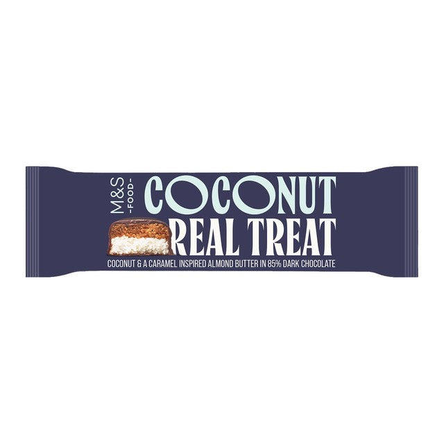 M&S Coconut RealTreat bar with coconut and almond imported from the UK