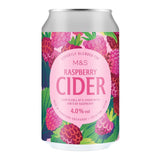 M&S raspberry cider 330ml, imported from the UK