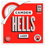 Camden Hells lager beer 4x330ml cans - British product
