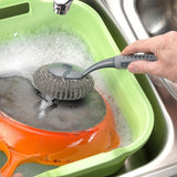 Addis ComfiGrip long handled washing up scourer - British product