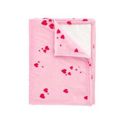 M&S Catherine Lansfield Heart Throw Blanket 200x240cm- Buy online at McGrocer