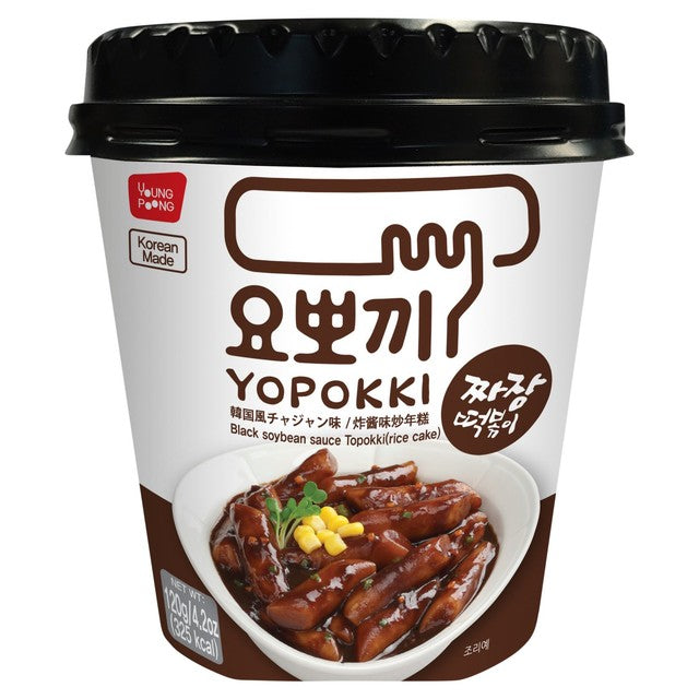 Young Poong Yopokki Black Soybean instant rice cake 120g (British brand)