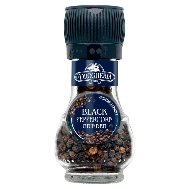 La Drogheria black peppercorn mill grinder 45g, UK version
