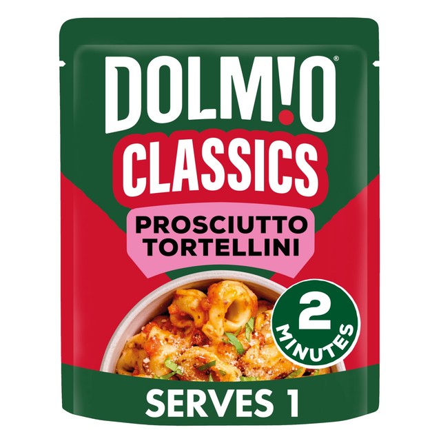 Dolmio Prosciutto Tortellini microwave ready meal 250g - British product