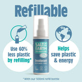 Salt of the Earth ocean and coconut natural deodorant spray 100ml (British brand)