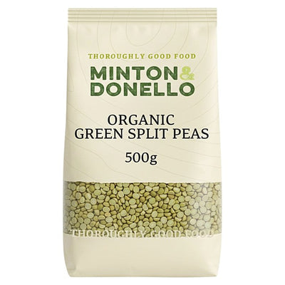 M&S Minton & Donello Organic Green Split Peas 500g- Buy online at McGrocer