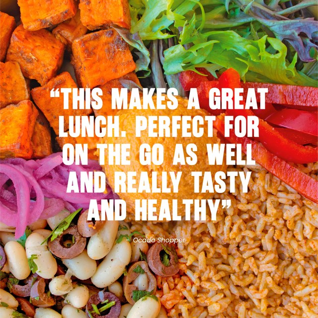Pollen Grace red pepper houmous salad 275g, imported from the UK