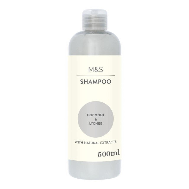M&S Coconut and Lychee Shampoo 500ml, imported from the UK