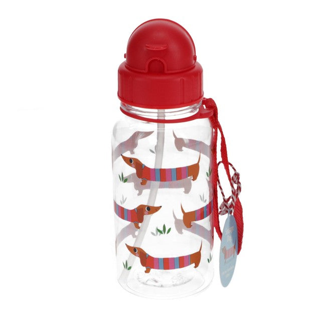 Rex London children's sausage dog water bottle 500ml (British brand)