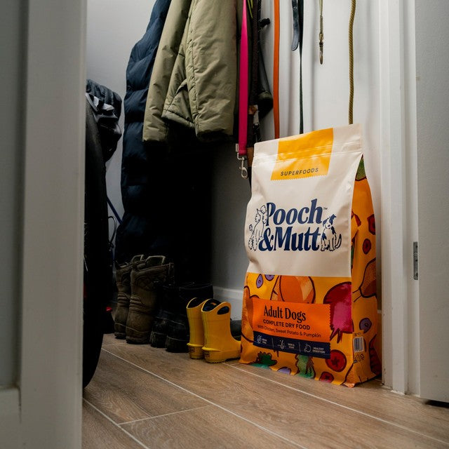 Pooch & Mutt grain-free dog food 1.5kg, imported from the UK