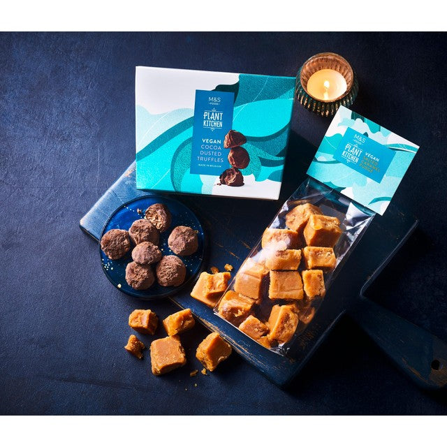 M&S vegan cocoa dusted chocolate truffles 260g, imported from the UK