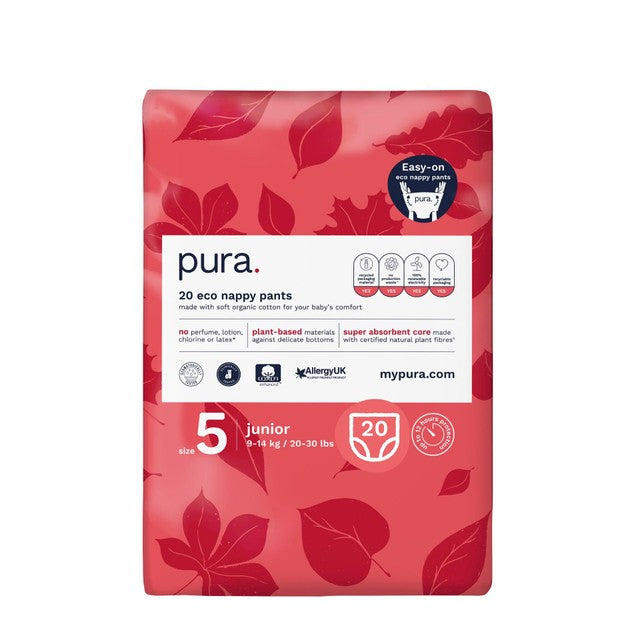 Pura Eco Nappy Pants size 5 mega pack - British product