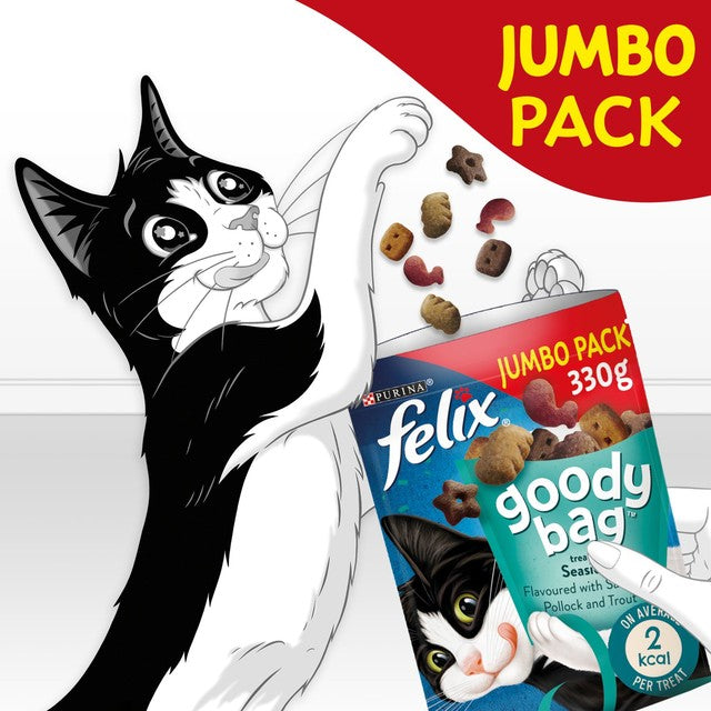 Felix Seaside Mix cat treats 330g - British product