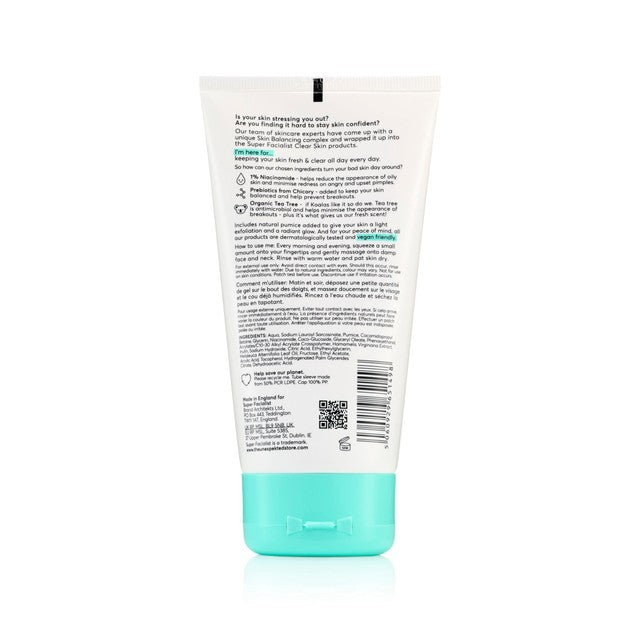 Super Facialist Clear Skin Pore Clarity Daily Exfoliator 150ml (British brand)