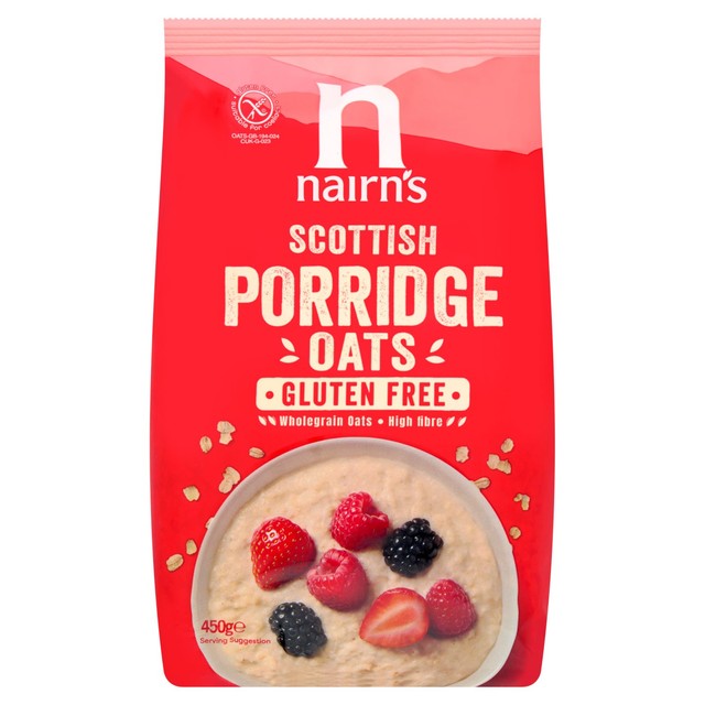 Nairn's Gluten Free Porridge Oats 450g, imported from the UK