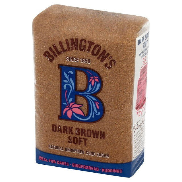 Billington's dark brown soft sugar 500g - British product